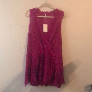 Free People bright orchid dress